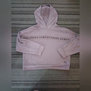 NWOT Under Armour Cropped Lavender Hoodie SIZE M